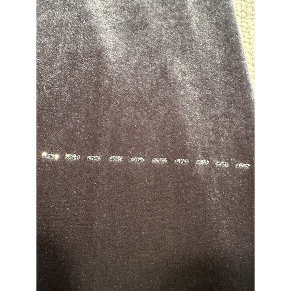 Vintage Y2K Morgan and Co Dress Womens 11/12 Gray Velvet Maxi Whimsigoth Hoco‎ - Picture 11 of 13